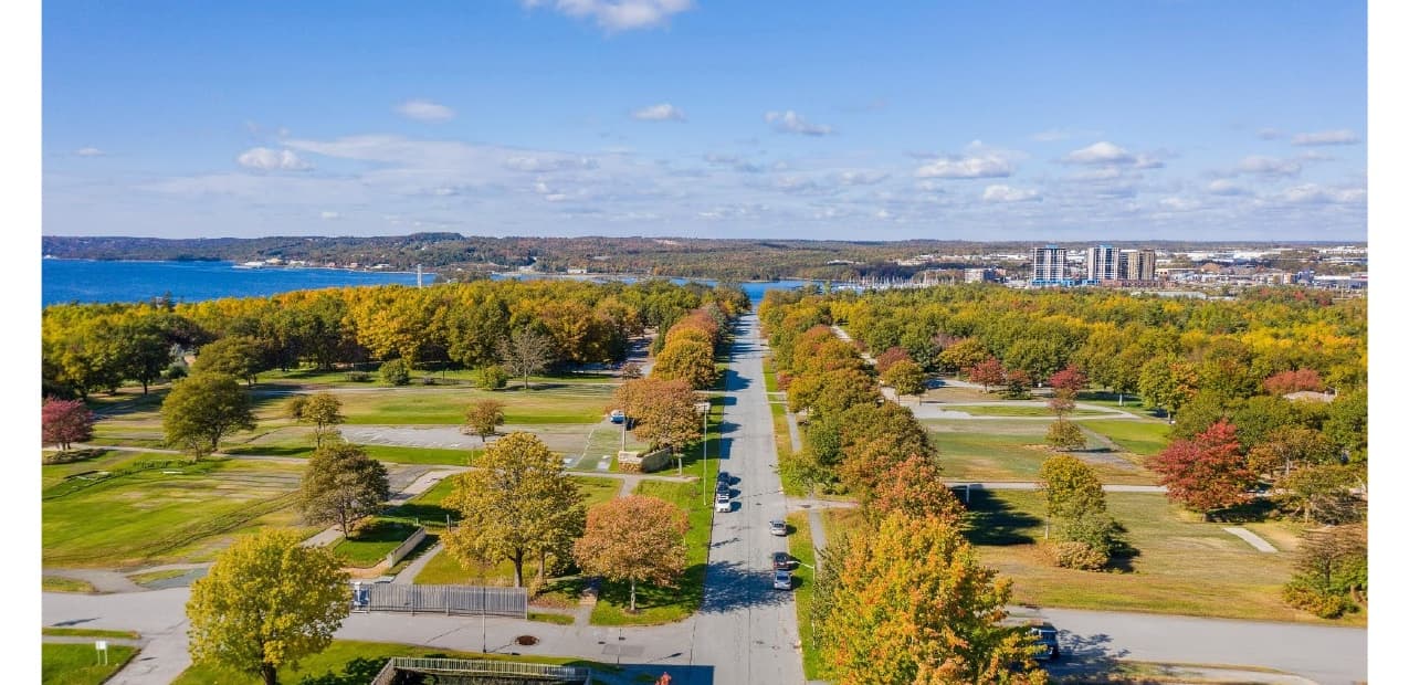 Bedford Basin and Bedford from Princess Margaret Boulevard
