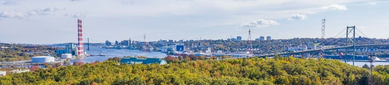 The Halifax cityscape across the harbour
